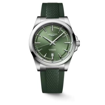 Armbanduhr Edelstahl Longines Conquest CONQUEST