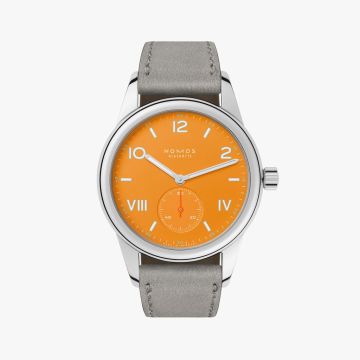 Herrenarmbanduhr Edelstahl Nomos Club Club Campus Future Orange