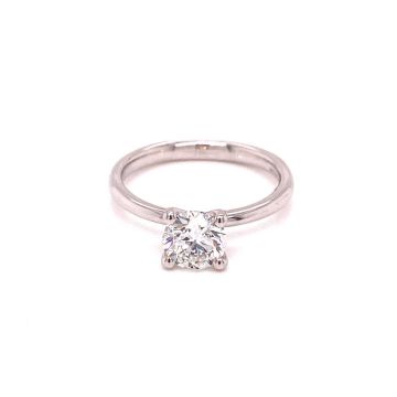 Ring Weissgold 750 Atelier Kopf Verlobungsring 4-Krappen