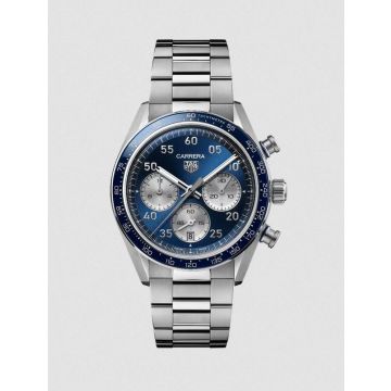 Herrenarmbanduhr Edelstahl Tag Heuer Carrera Chronograph Sport