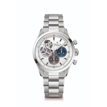 Herrenarmbanduhr Edelstahl Zenith Chronomaster Chronomaster Open