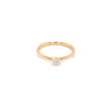 Ring Gelbgold 750 Atelier Kopf Solitaire 6-Krappen