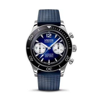 Armbanduhr Edelstahl Union Glashütte Noramis Chronograph Sport
