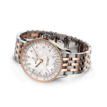 Armbanduhr Edelstahl/Rotgold 750 Breitling Navitimer Navitimer Automatic 36