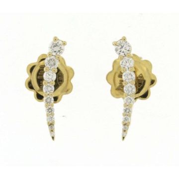 Ohrstecker Gelbgold 750 Piero Milano Gioielli Brillantohrstecker