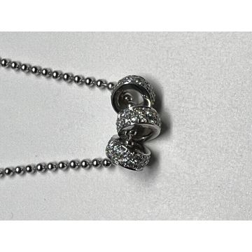 Collier Weissgold 750 Noor Collier mit Diamanten