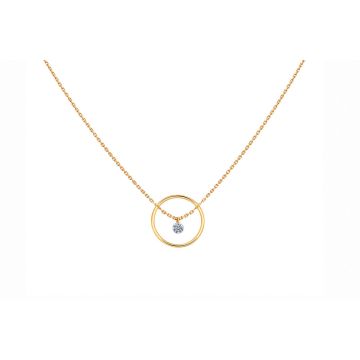 Collier Gelbgold 750 LA Brune & LA Blonde Excentrique Necklace