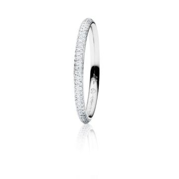 Ring Weissgold 750 Capolavoro Pavéring Diamante in Amore