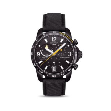 Chronograph Edelstahl/PVD besch. schwarz Certina DS Podium