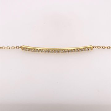 Armband Gelbgold 750 Atelier Kopf Armband mit Brillanten