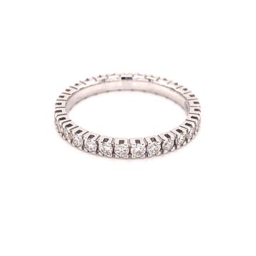 Memoire Ring Weissgold 750 Atelier Kopf Memoire Ring mit Brillanten