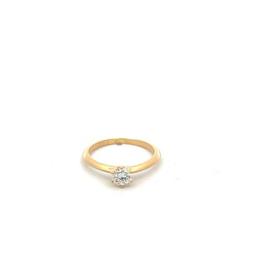 Ring Gelbgold 750 Noor Verlobungsring 6-Krappen
