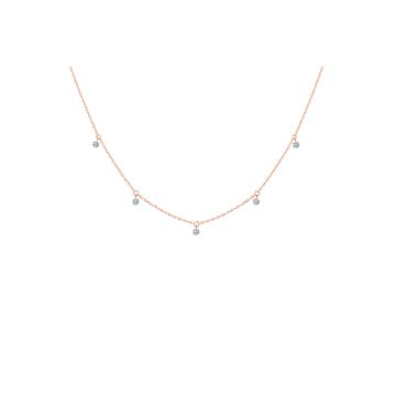 Kette Rotgold 750 LA Brune & LA Blonde 360° Diamond Necklace