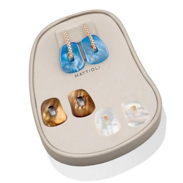 Creolen Rotgold 750 Mattioli Puzzle Creolen