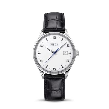 Herrenarmbanduhr Edelstahl Union Glashütte Noramis Noramis Datum