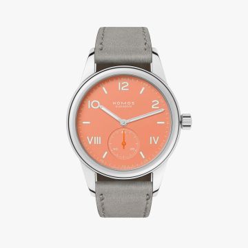 Armbanduhr Edelstahl Nomos Club Club Campus cream coral