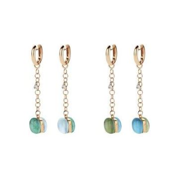 Ohrpendel Roségold 750 Bigli Mixed Pair