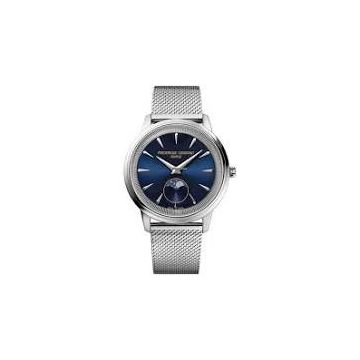 Armbanduhr Edelstahl Frederique Constant Classics Classics Moneta Moonphase