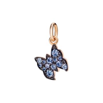 Anhänger Roségold 9 Karat DoDo Schmetterling mit blauen Saphiren