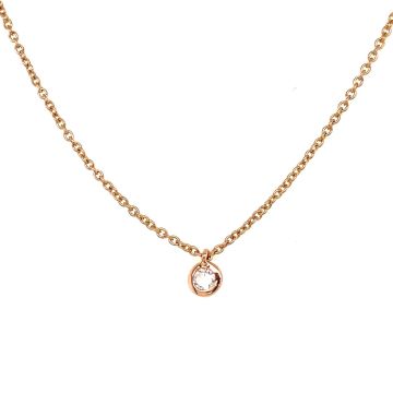 Collier Roségold 750 One More Brillant