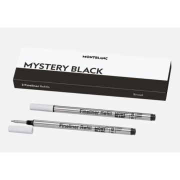 Schreibgeräte Refill Montblanc Fineliner-Minen breit, Mystery Black