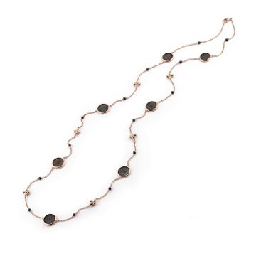 Collier Rotgold 750 Al Coro Rotgold Collier mit Münzen und Brillanten
