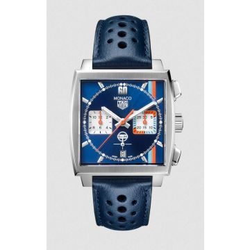 Herrenarmbanduhr Edelstahl Tag Heuer Monaco Monaco Chronograph