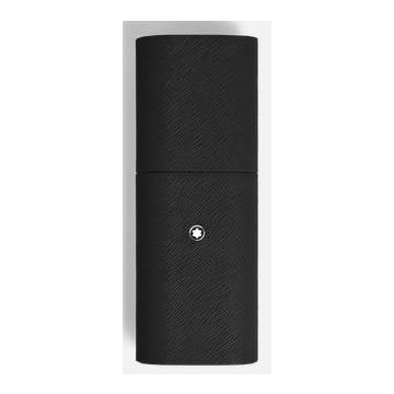 Etuis, Schmuckkassetten, etc. Leder echt Montblanc Sartorial Etui für 2 Schreibgeräte rigid black