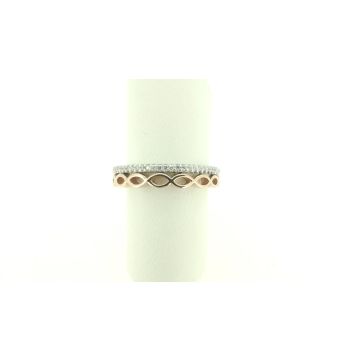 Ring Bicolor RW750 Atelier Kopf Weißgold/Roségold Diamantring