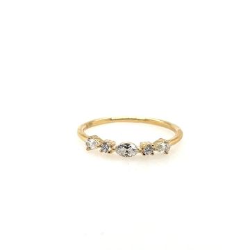 Ring Gelbgold 750 Atelier Kopf Diamantring