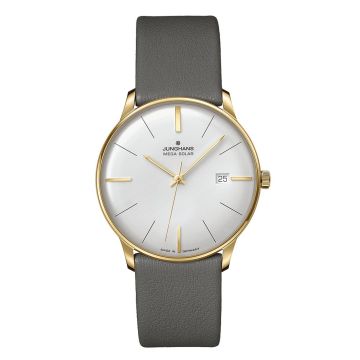 Armbanduhr Edelstahl/PVD besch. gelb Junghans Milano Mega Solar Meister MEGA Solar