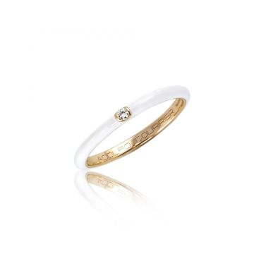 Ring Rotgold 750 Adolfo Courrier White Collection