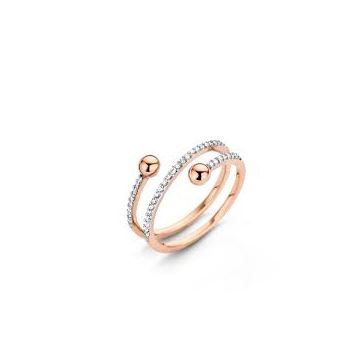Ring Roségold 750 One More Brillantring Bicolor
