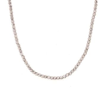Kette Weissgold 750 Atelier Kopf Diamant geschliffen