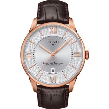 Herrenarmbanduhr Edelstahl/PVD besch. rot Tissot Powermatic Chemin des Tourelles