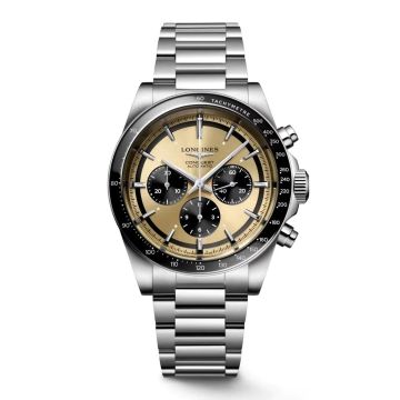 Armbanduhr Edelstahl Longines Conquest CONQUEST