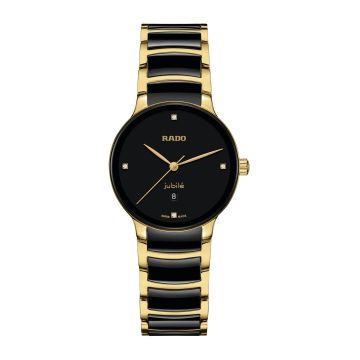Damenarmbanduhr Edelstahl/Keramic Rado Centrix Centrix Diamonds