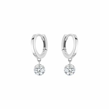 Creolen Weissgold 750 LA Brune & LA Blonde 360º Solitaire Diamond