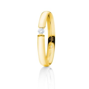 Ring Gelbgold 750 Capolavoro Diamante in Amore
