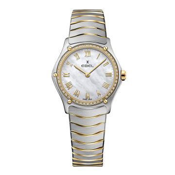 Damenarmbanduhr Stahl Gold Ebel Sport Classic