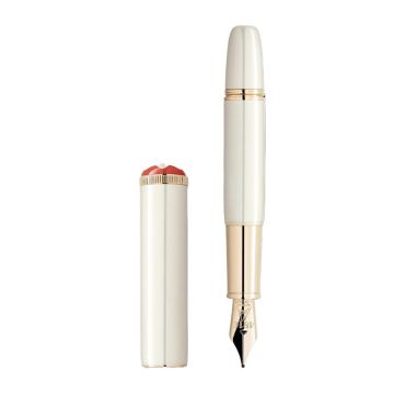 Schreibgeräte PVD beschichtet, rot, Stahl Montblanc Heritage Schreibgeräte Füllfeder Rouge et Nore Baby Ivory