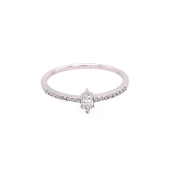 Ring Weissgold 585 Atelier Kopf Brillantring