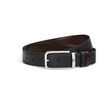 Gürtel Leder echt Montblanc Wendbarer Gürtel mit rechteckiger Schließe 35 mm aus Sartorial Leder