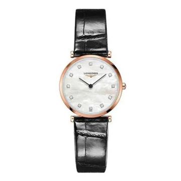 Damenarmbanduhr Edelstahl/PVD besch. rot Longines La Grande Classique