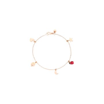 Armband Roségold 9 Karat DoDo Armband mit den beliebtesten Anhängern
