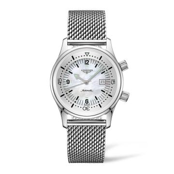 Damenarmbanduhr Edelstahl Longines Legend Diver Watch