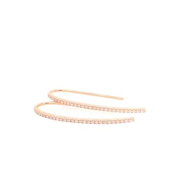 Ohrpendel Rotgold 750 Noor mit Brillanten
