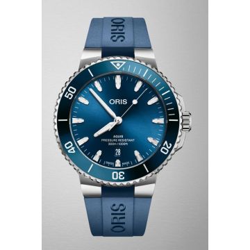 Herrenarmbanduhr Edelstahl Oris Aquis Date Aquis Date
