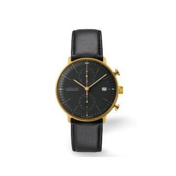 Armbanduhr Edelstahl/PVD besch. gelb Junghans Max Bill max bill Chronoscope Edition Austria 2025