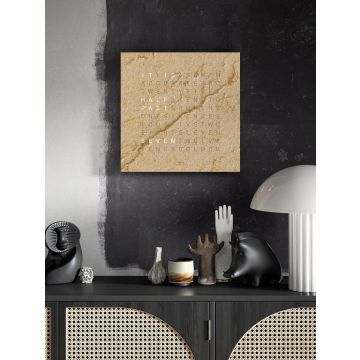 Großuhr Holz Qlocktwo Earth EARTH 45 CREATOR'S EDITION DESERT